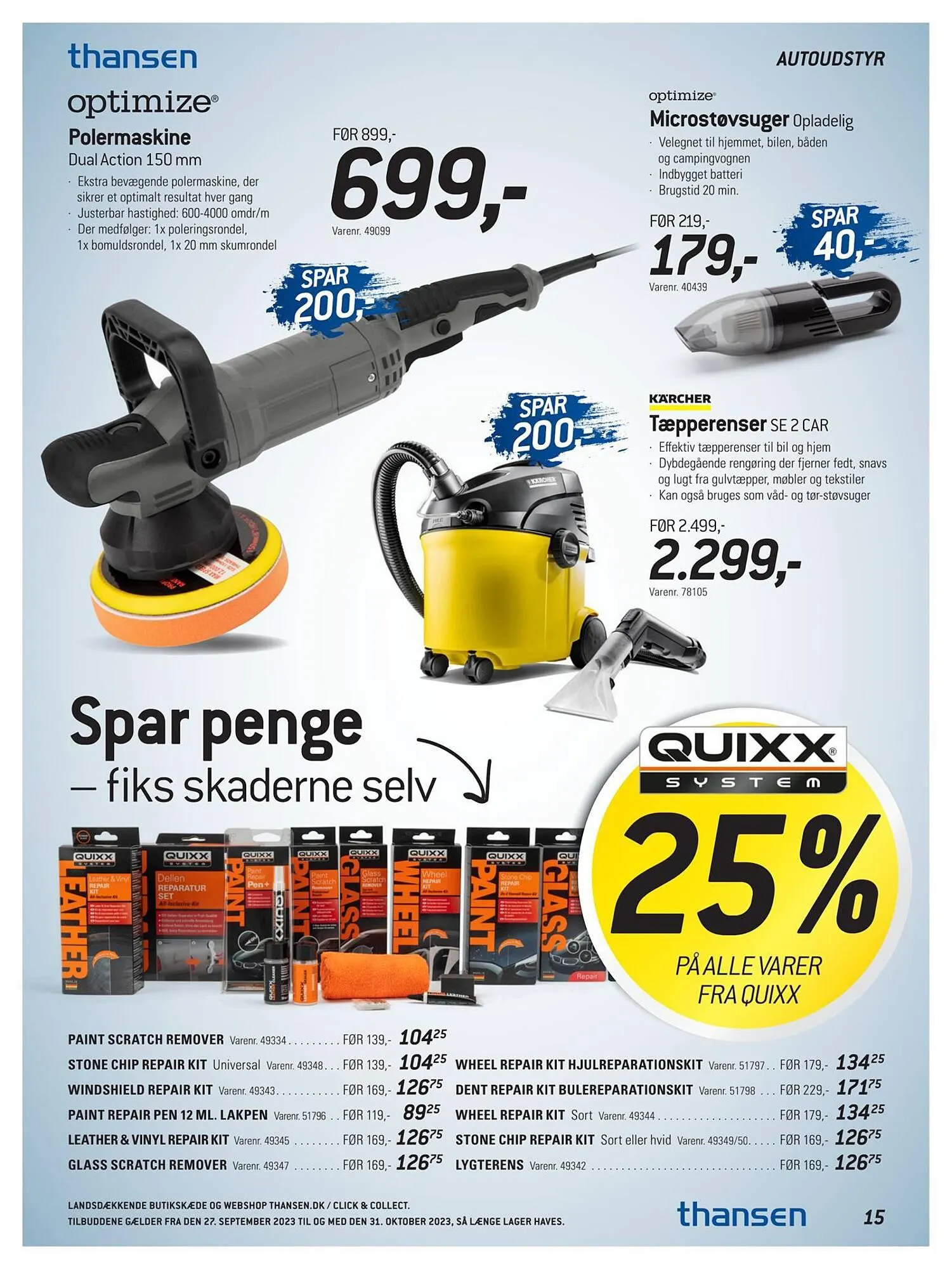 Thansen tilbudsavis Gyldig indtil 26. september - 31. oktober 2023 - tilbudsavis side 15