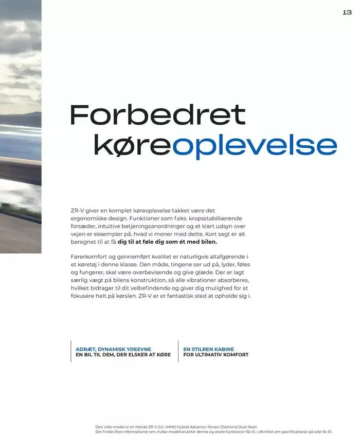 Honda ZR-V Brochure Gyldig indtil 22. februar - 22. februar 2026 - tilbudsavis side 13