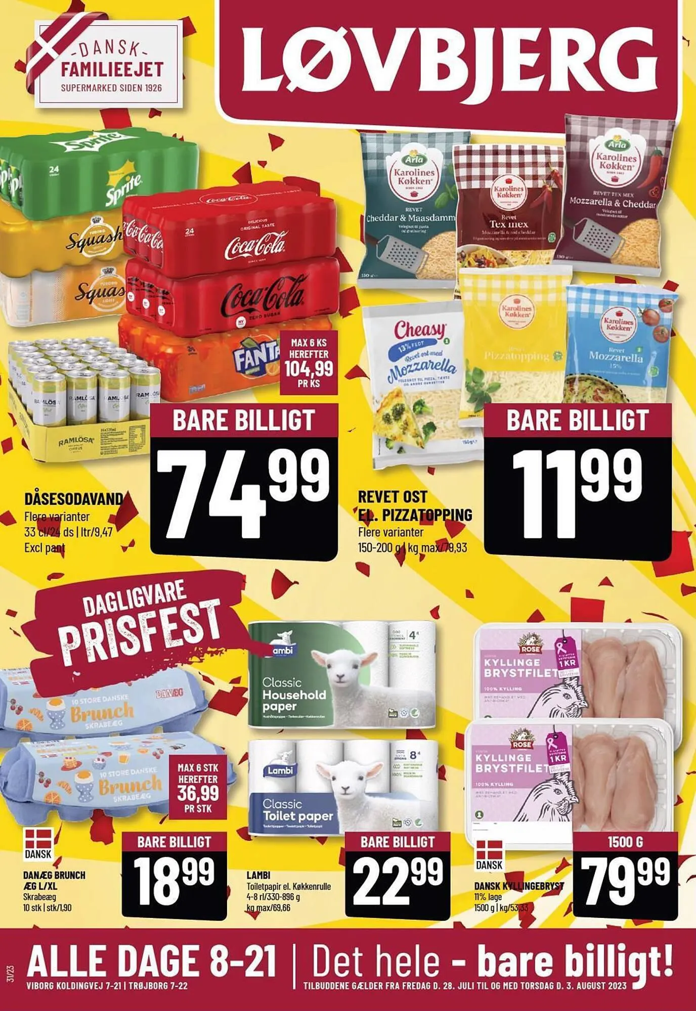 Løvbjerg tilbudsavis Gyldig indtil 28. juli - 3. august 2023 - tilbudsavis side 1
