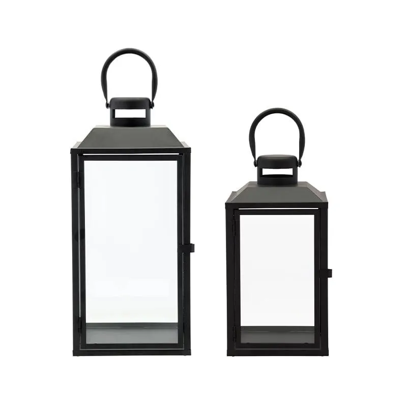 Celebrate lanterne sæt sort 2 stk.