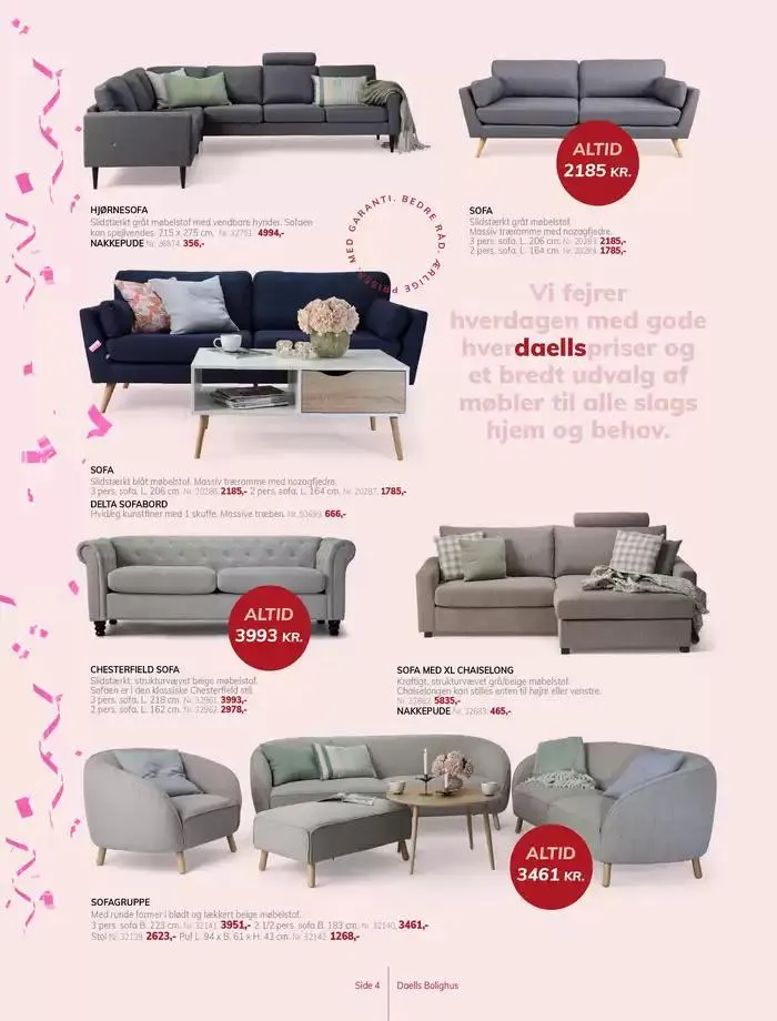 Daells Bolighus Vi fejrer hverdagen Gyldig indtil 30. januar - 13. februar 2025 - tilbudsavis side 4