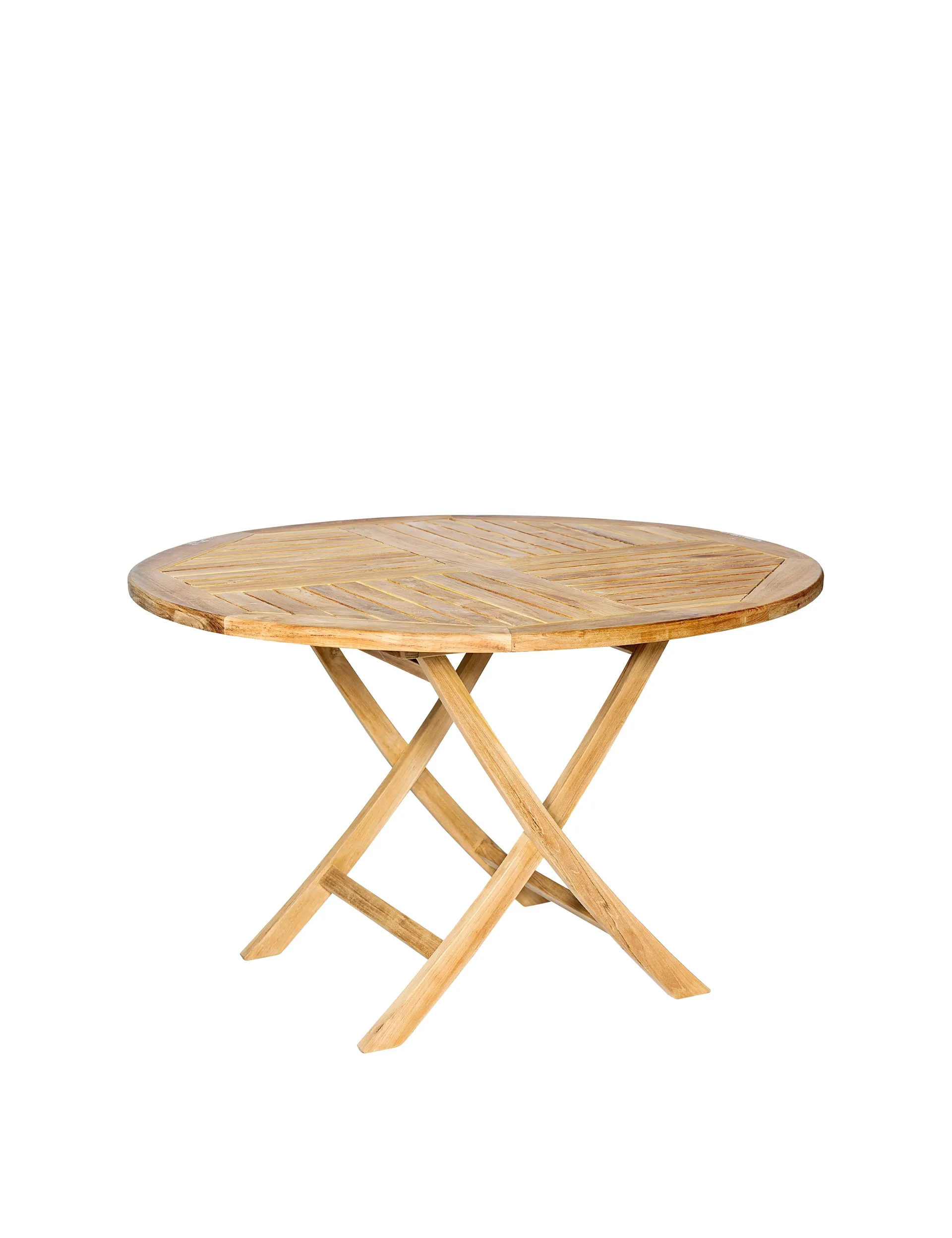 Teak bord Ø120xH75 cm