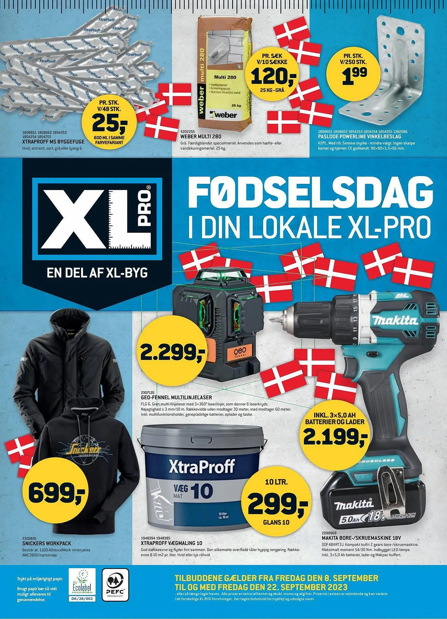 XL-BYG tilbudsavis Gyldig indtil 8. september - 21. september 2023 - tilbudsavis side 1