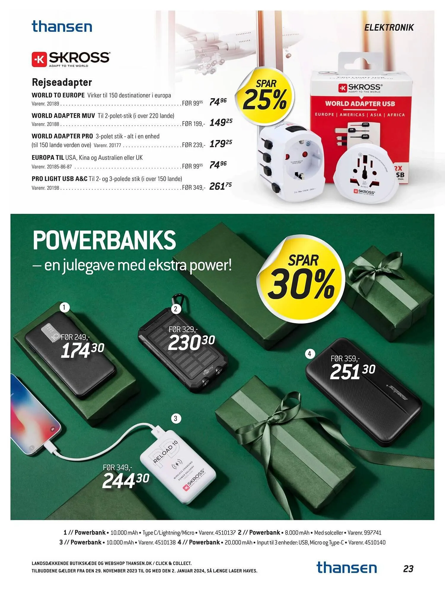 Thansen tilbudsavis Gyldig indtil 28. november - 2. januar 2024 - tilbudsavis side 23