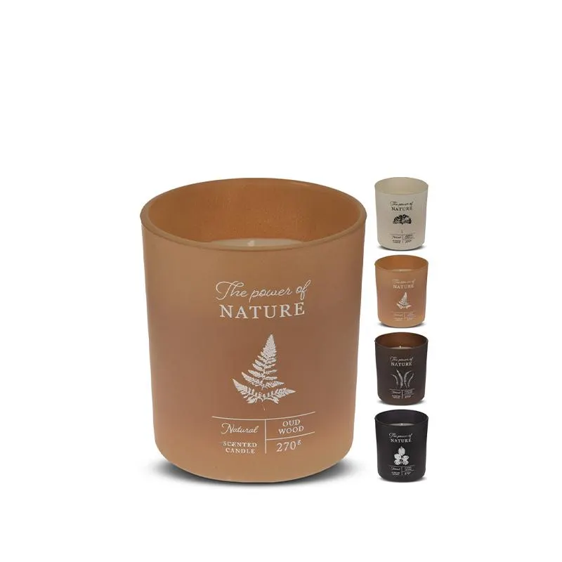 Duftlys i mat glas assorteret