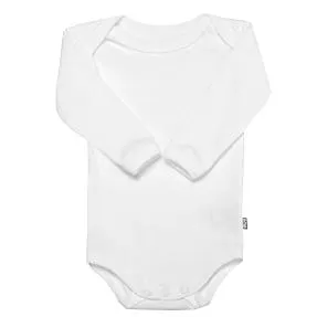 808 baby body langærmet str. 50 - hvid