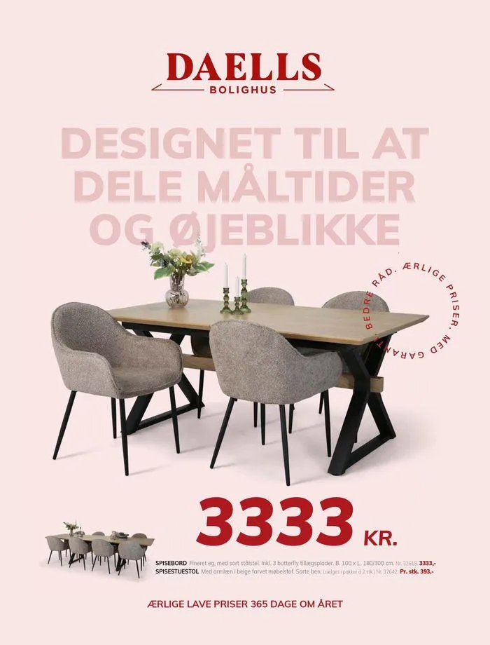 Daells Bolighus Inspiration til spisestuen - 1