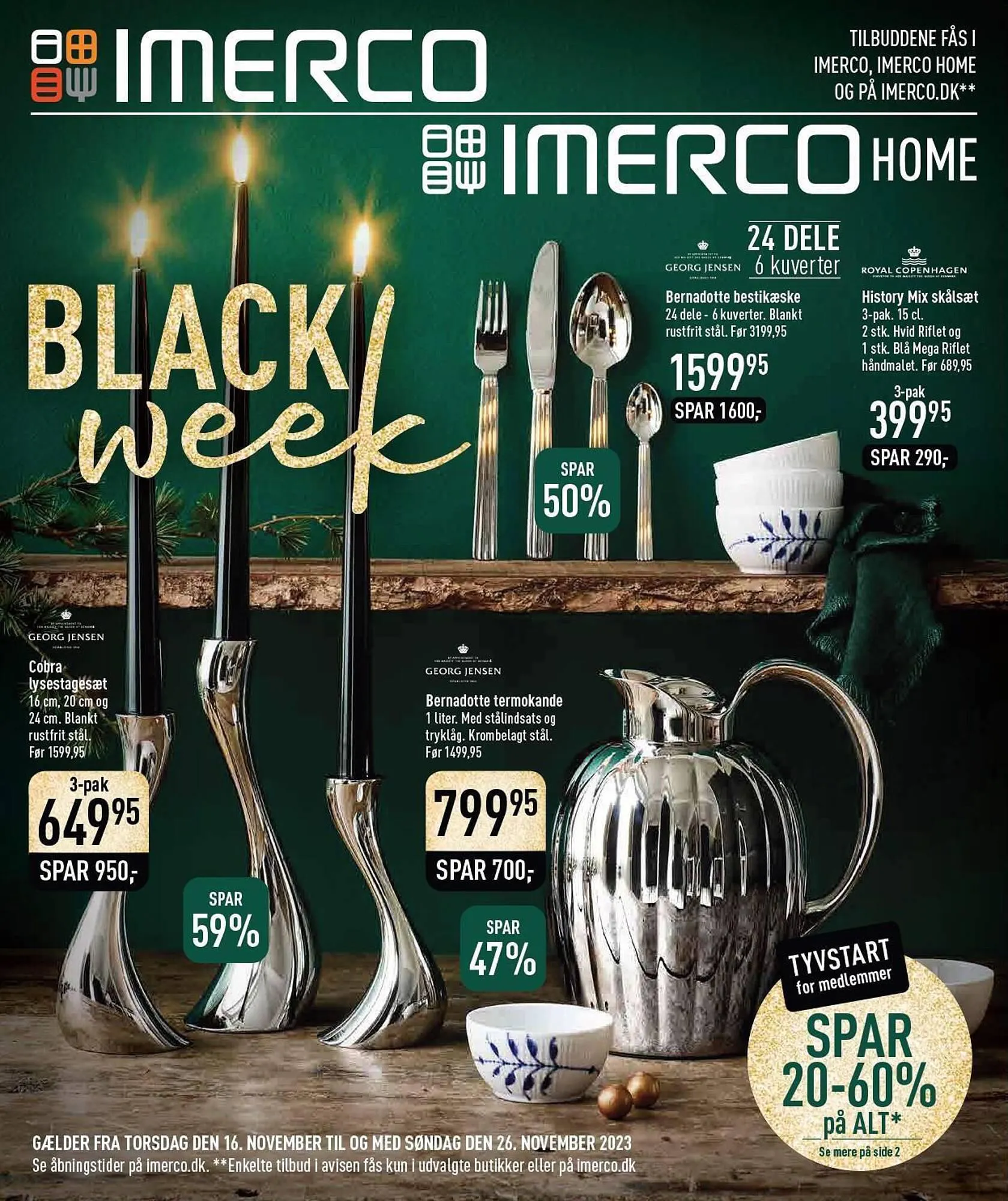 Imerco tilbudsavis Gyldig indtil 16. november - 26. november 2023 - tilbudsavis side 1