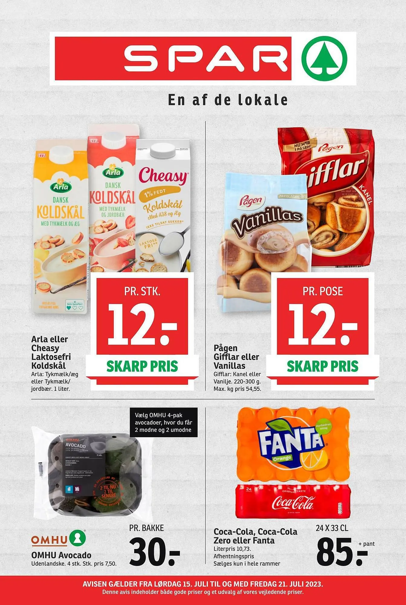 SPAR tilbudsavis Gyldig indtil 14. juli - 21. juli 2023 - tilbudsavis side 1