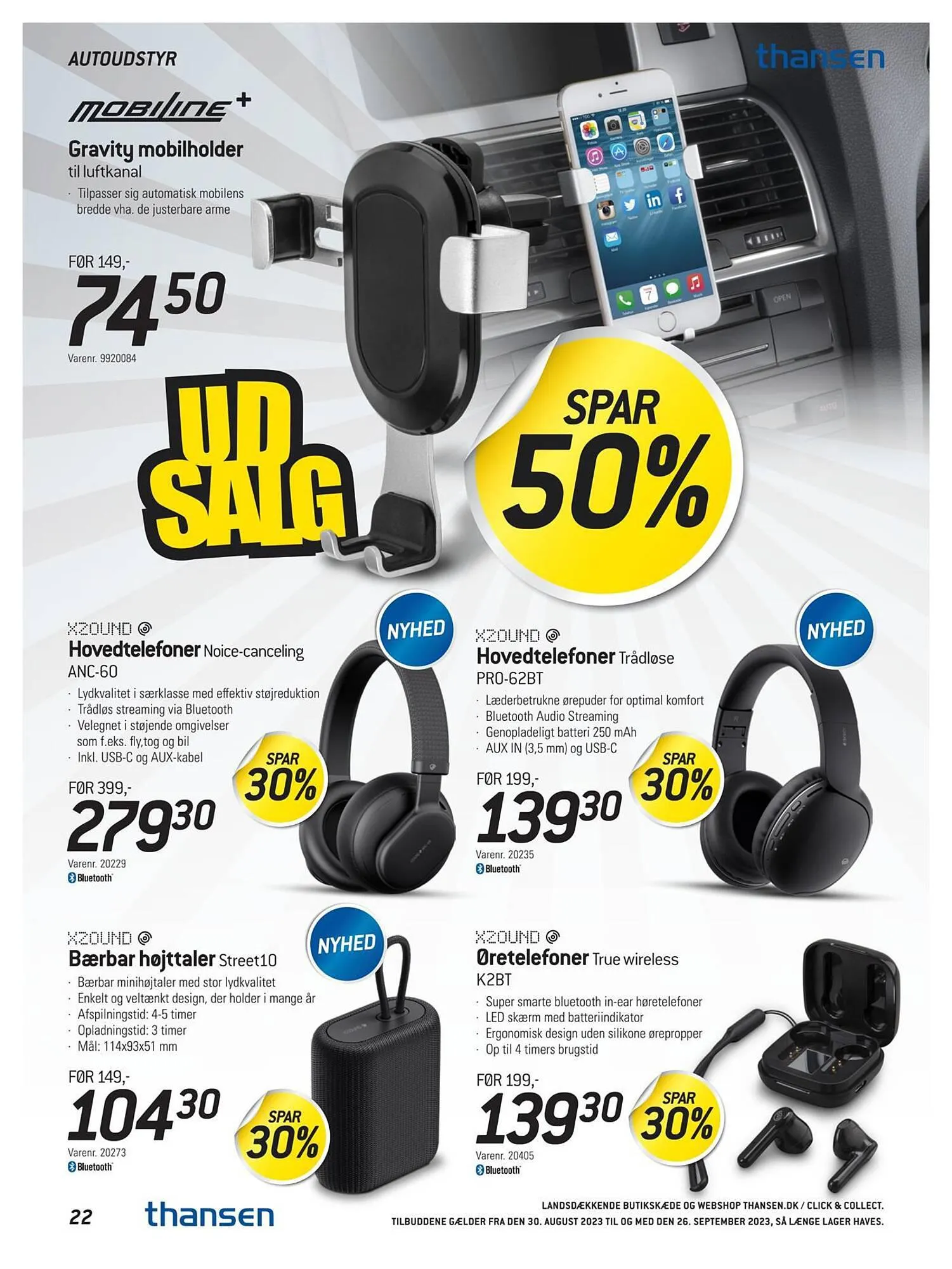 Thansen tilbudsavis Gyldig indtil 29. august - 26. september 2023 - tilbudsavis side 22