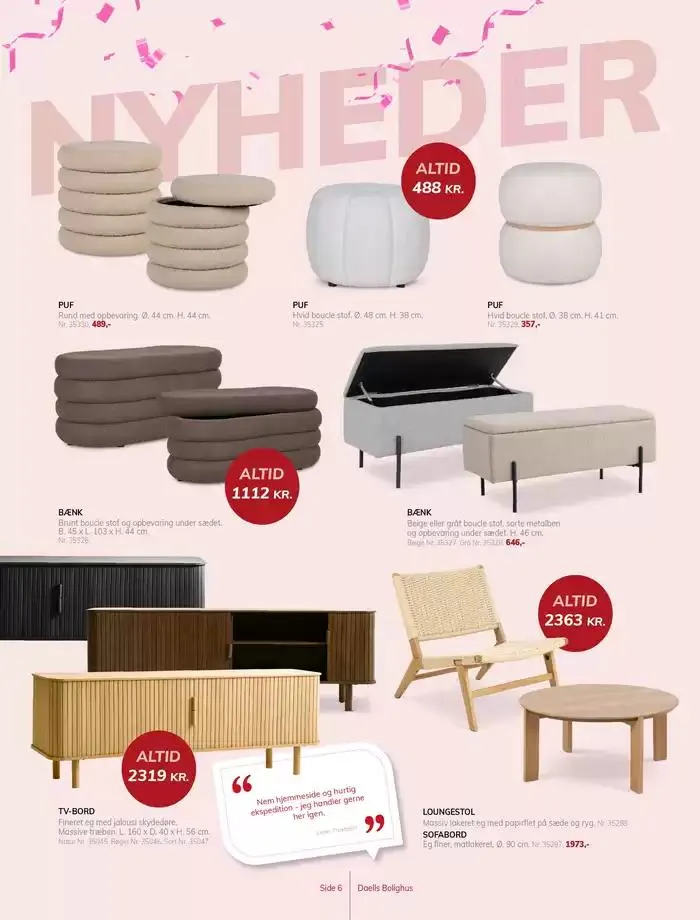 Daells Bolighus Vi fejrer hverdagen Gyldig indtil 30. januar - 13. februar 2025 - tilbudsavis side 6