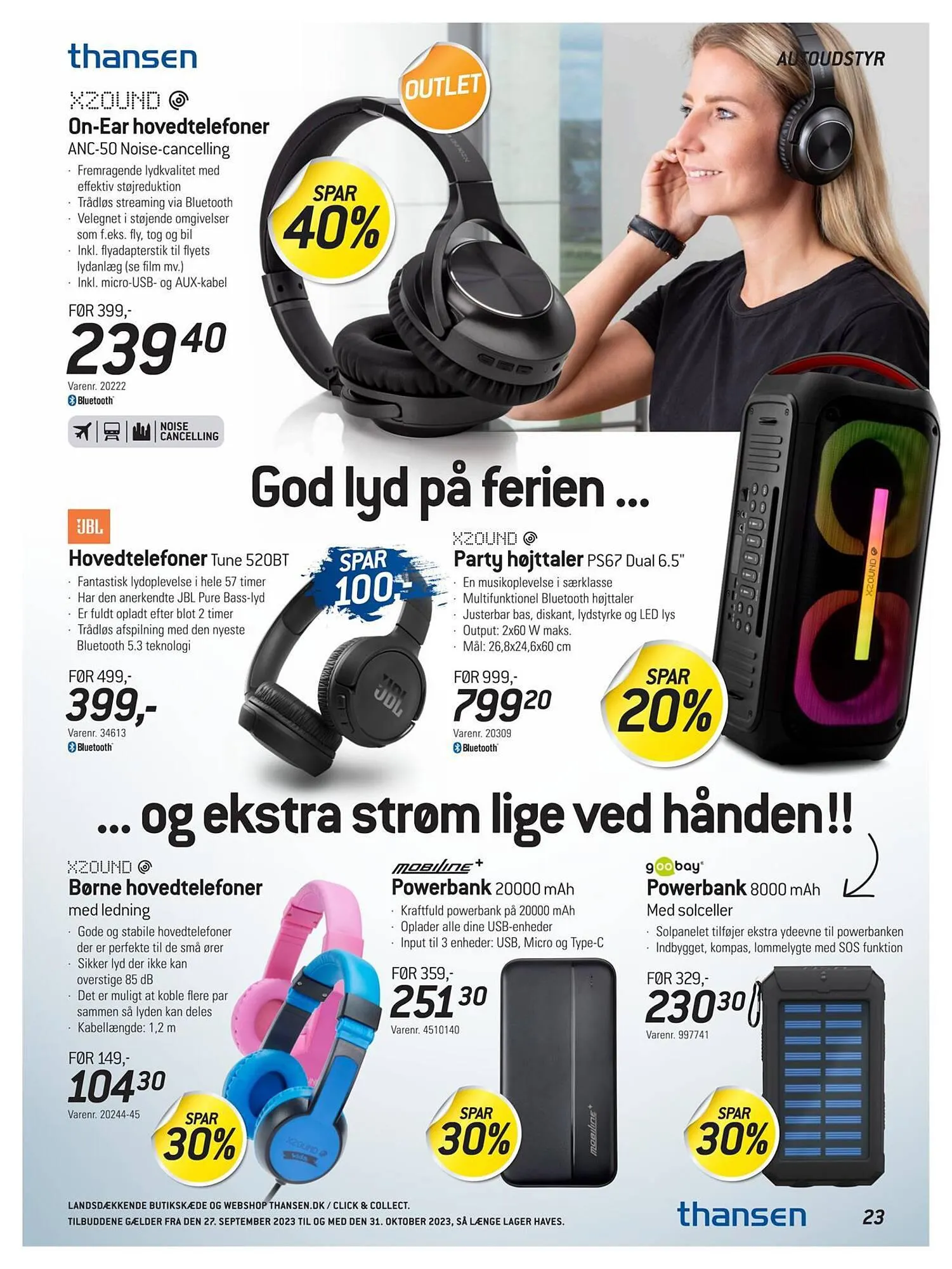 Thansen tilbudsavis Gyldig indtil 26. september - 31. oktober 2023 - tilbudsavis side 23