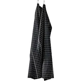 Kokkeviskestykke - sort med hvide tern