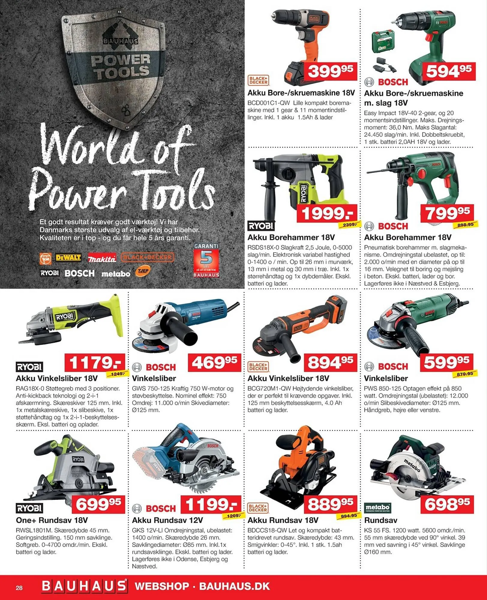 Bauhaus tilbudsavis Gyldig indtil 15. september - 28. september 2023 - tilbudsavis side 28