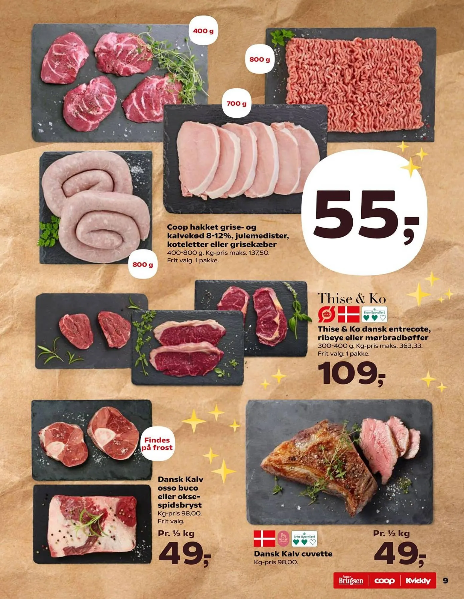 Kvickly tilbudsavis Gyldig indtil 5. december - 12. december 2024 - tilbudsavis side 9