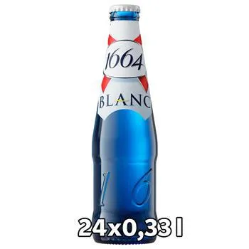 Kronenbourg 1664 Blanc - hvedeøl 5% øl, 24x33cl. flaske