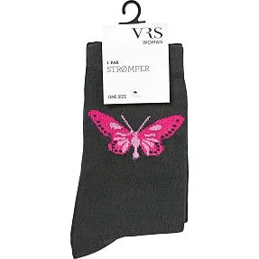 VRS dame strømper str. onesize - sort