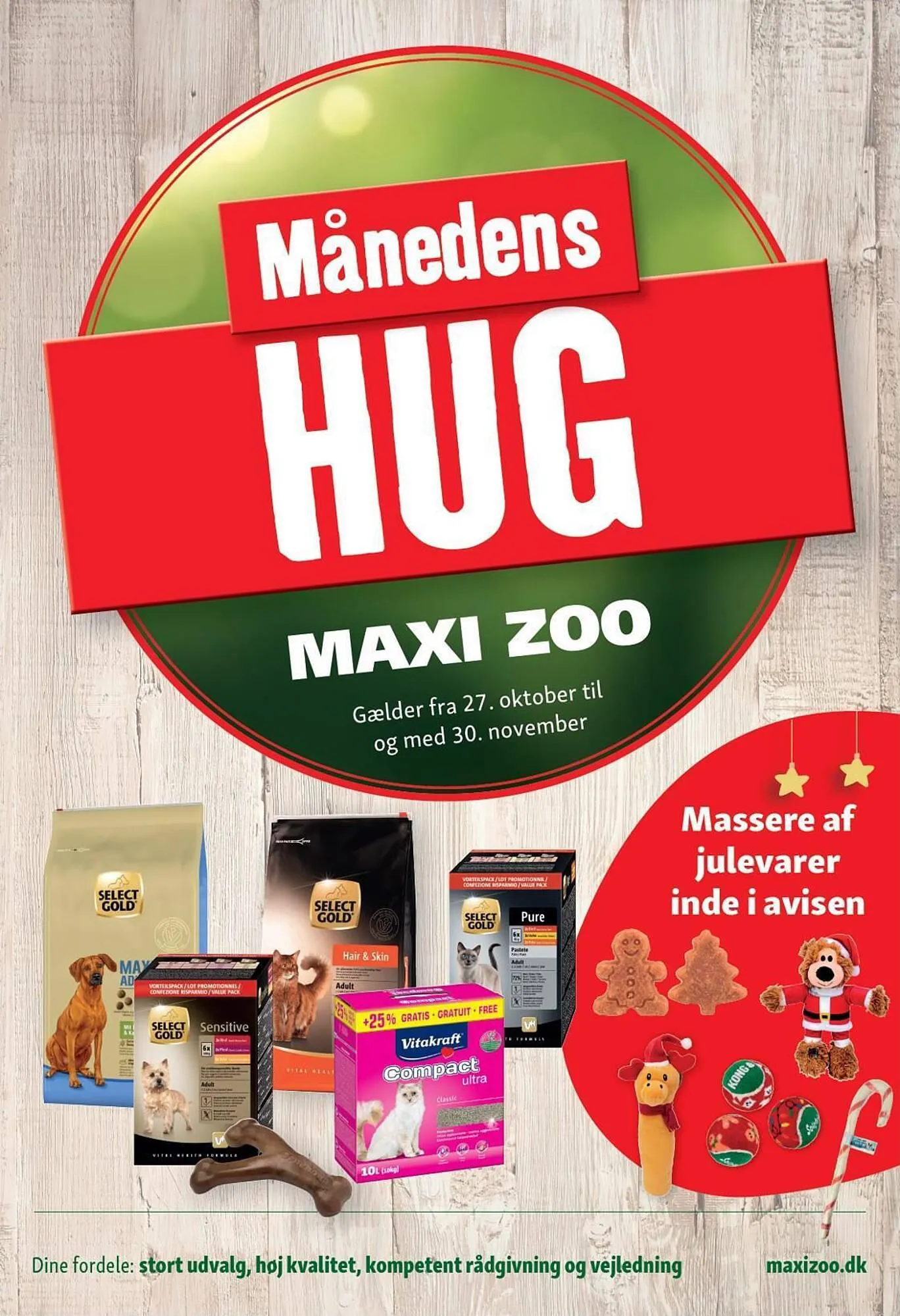 Maxi Zoo tilbudsavis Gyldig indtil 27. oktober - 30. november 2023 - tilbudsavis side 1
