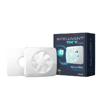 Fresh vådrumsventilator Intellivent SKY design