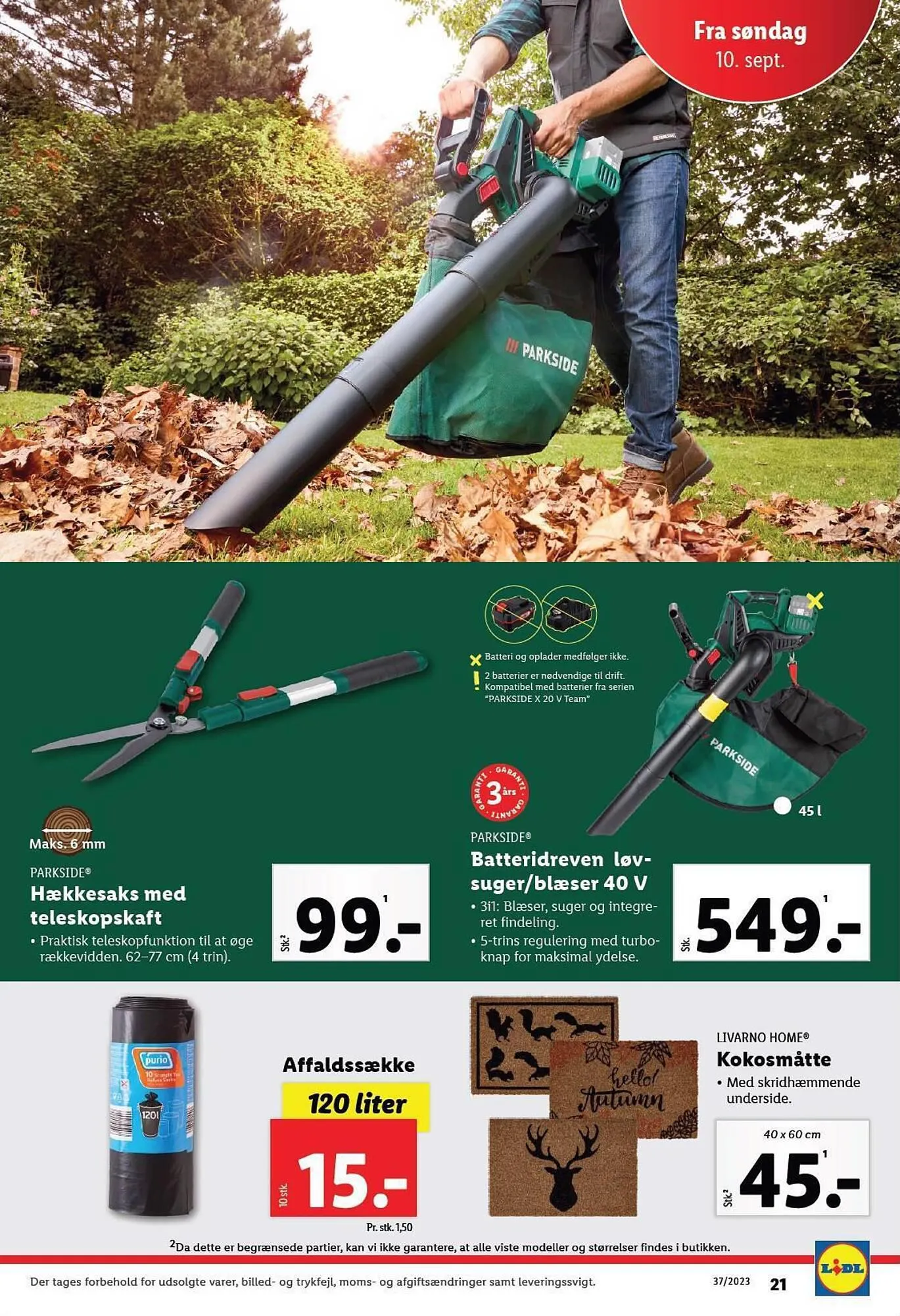 Lidl tilbudsavis Gyldig indtil 10. september - 16. september 2023 - tilbudsavis side 21