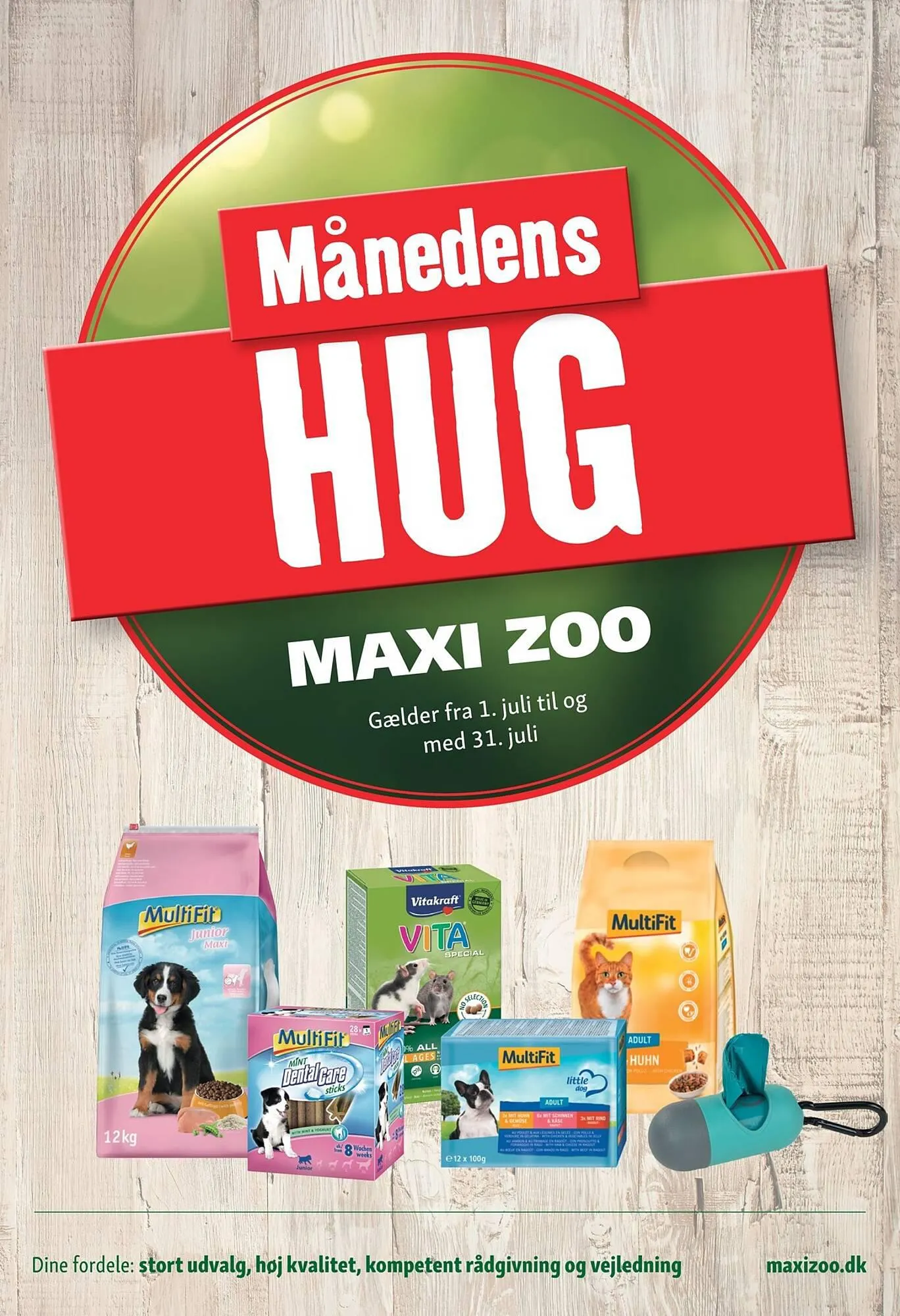 Maxi Zoo tilbudsavis Gyldig indtil 1. juli - 31. juli 2023 - tilbudsavis side 1
