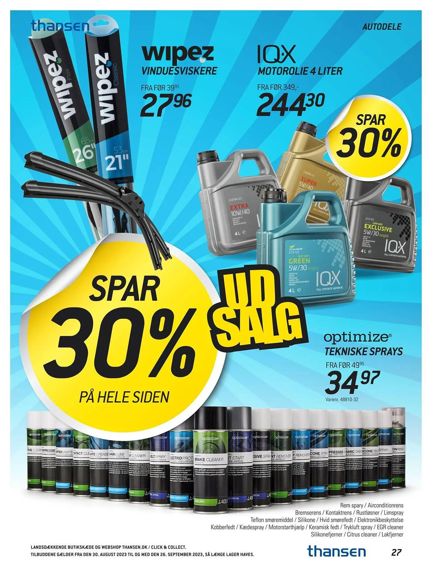 Thansen tilbudsavis Gyldig indtil 29. august - 26. september 2023 - tilbudsavis side 27