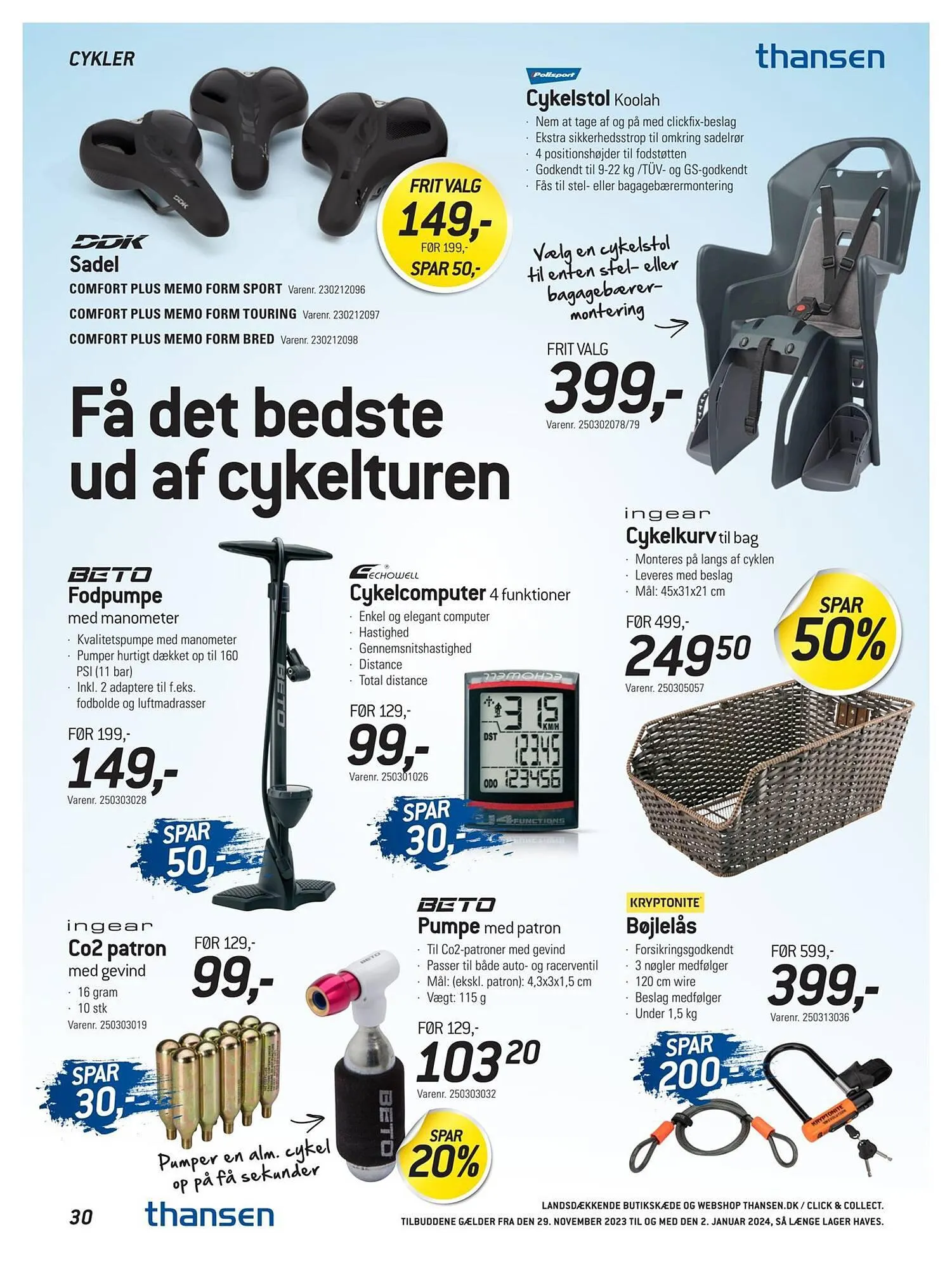 Thansen tilbudsavis Gyldig indtil 28. november - 2. januar 2024 - tilbudsavis side 30