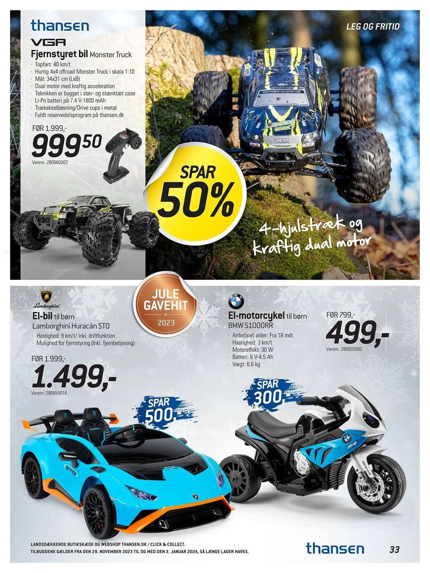 Thansen tilbudsavis Gyldig indtil 28. november - 2. januar 2024 - tilbudsavis side 33