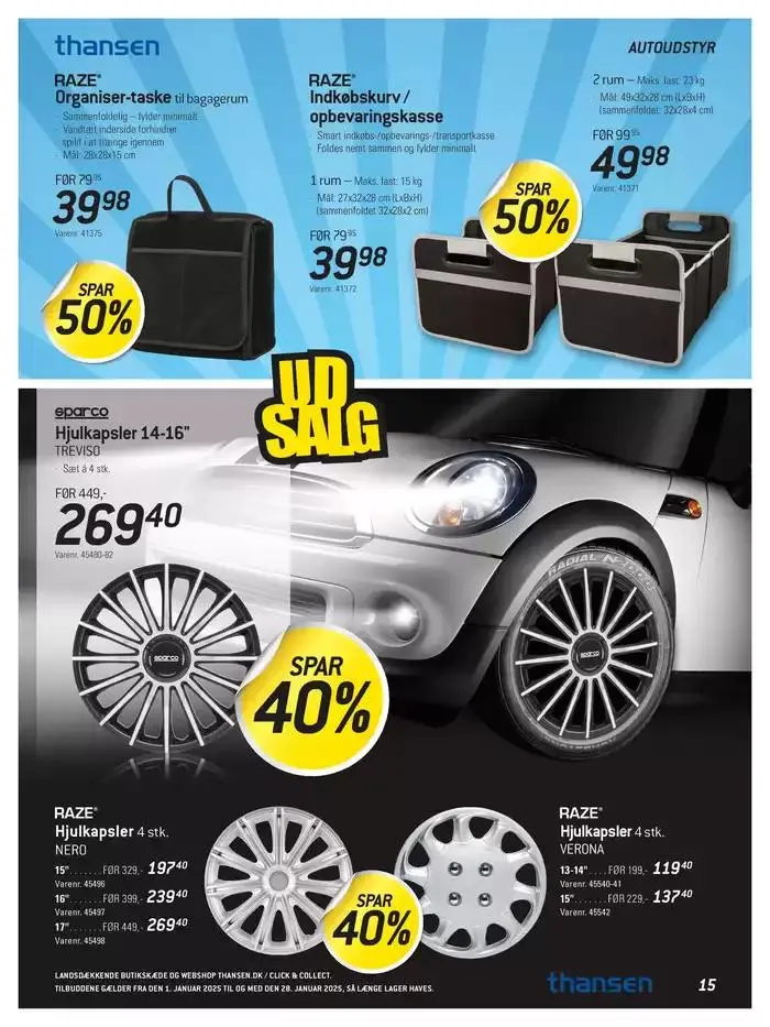 Aktuell kundeavis Thansen Gyldig indtil 1. januar - 28. januar 2025 - tilbudsavis side 15
