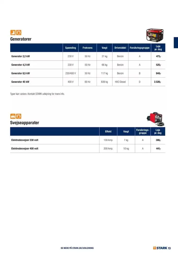 Udlejning - Kom og lej med os Gyldig indtil 27. november - 11. december 2024 - tilbudsavis side 13