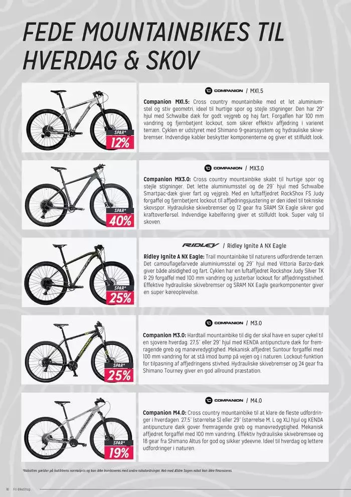 Fri BikeShop Tilbudsavis Gyldig indtil 24. januar - 7. februar 2025 - tilbudsavis side 16