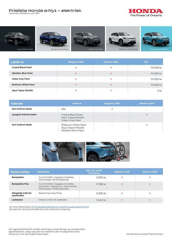 Honda Prisliste e:Ny1 Gyldig indtil 25. juni - 25. juni 2025 - tilbudsavis side 2
