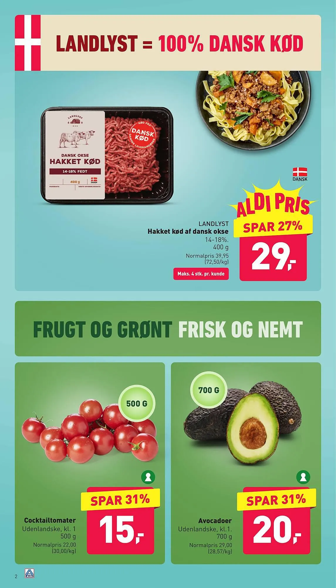 ALDI tilbudsavis Gyldig indtil 1. september - 7. september 2023 - tilbudsavis side 2