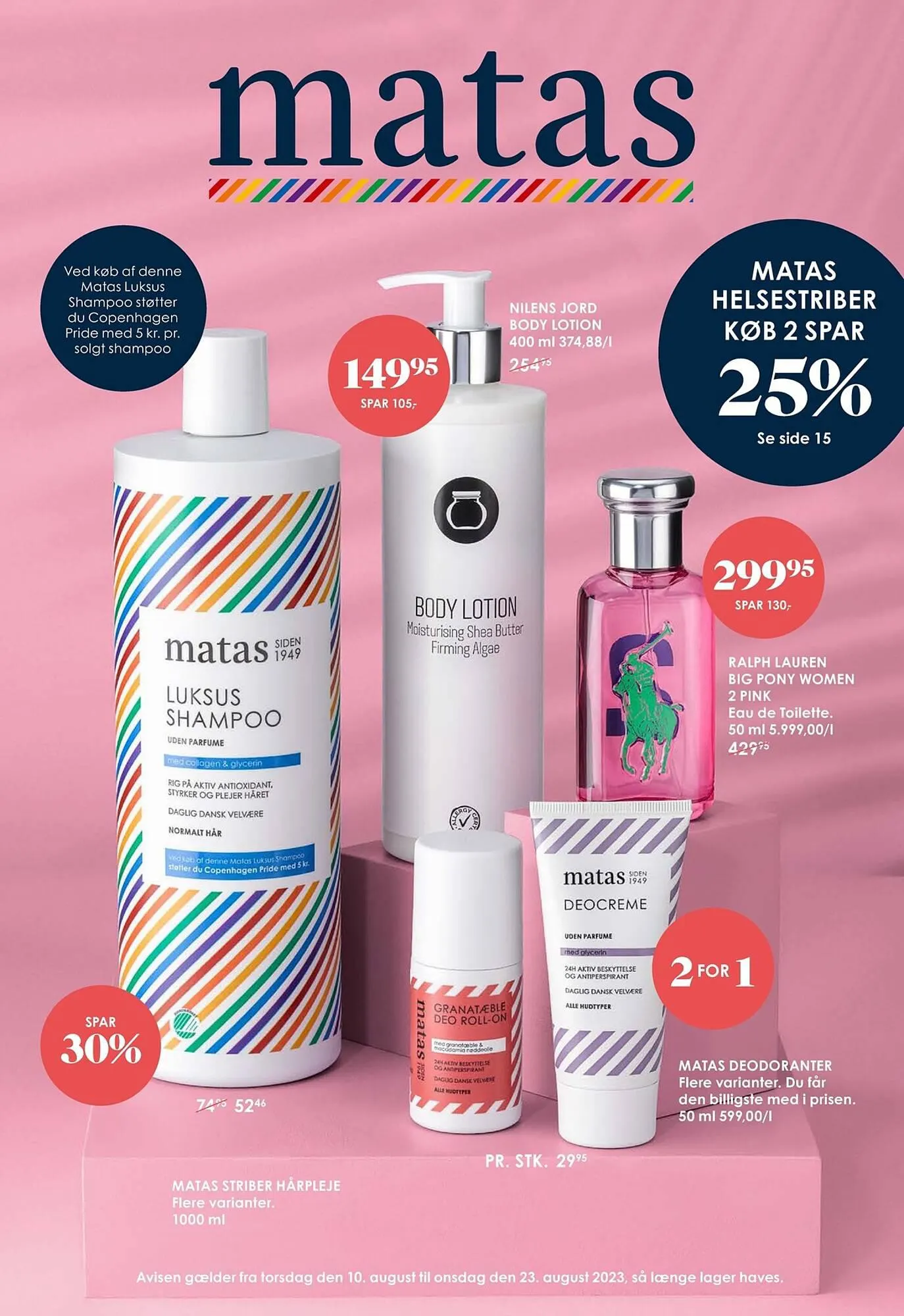 Matas tilbudsavis Gyldig indtil 10. august - 23. august 2023 - tilbudsavis side 1