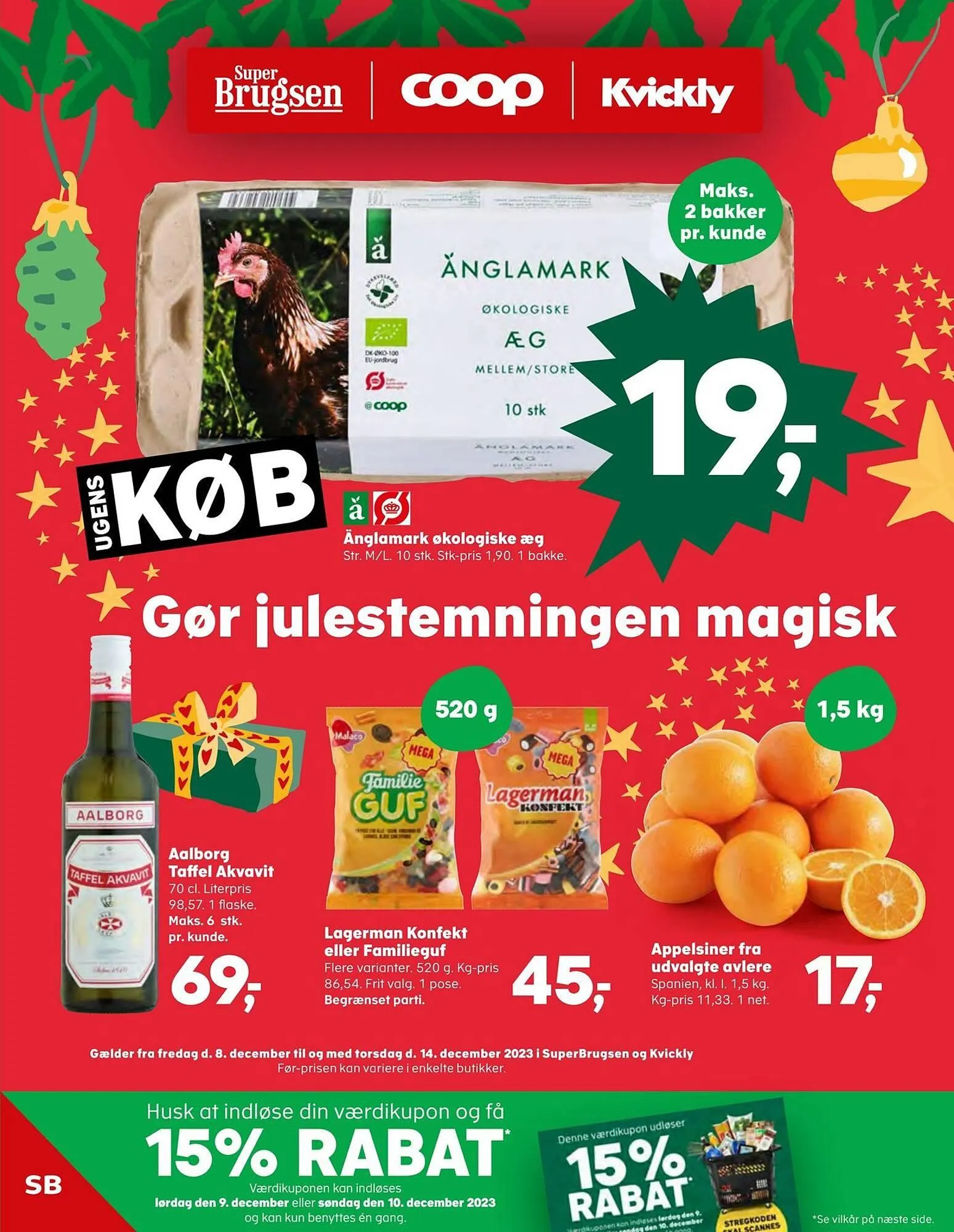 SuperBrugsen tilbudsavis Gyldig indtil 7. december - 14. december 2023 - tilbudsavis side 1