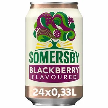 Somersby Blackberry - brombærcider 4,5%, 24x33cl. dåse