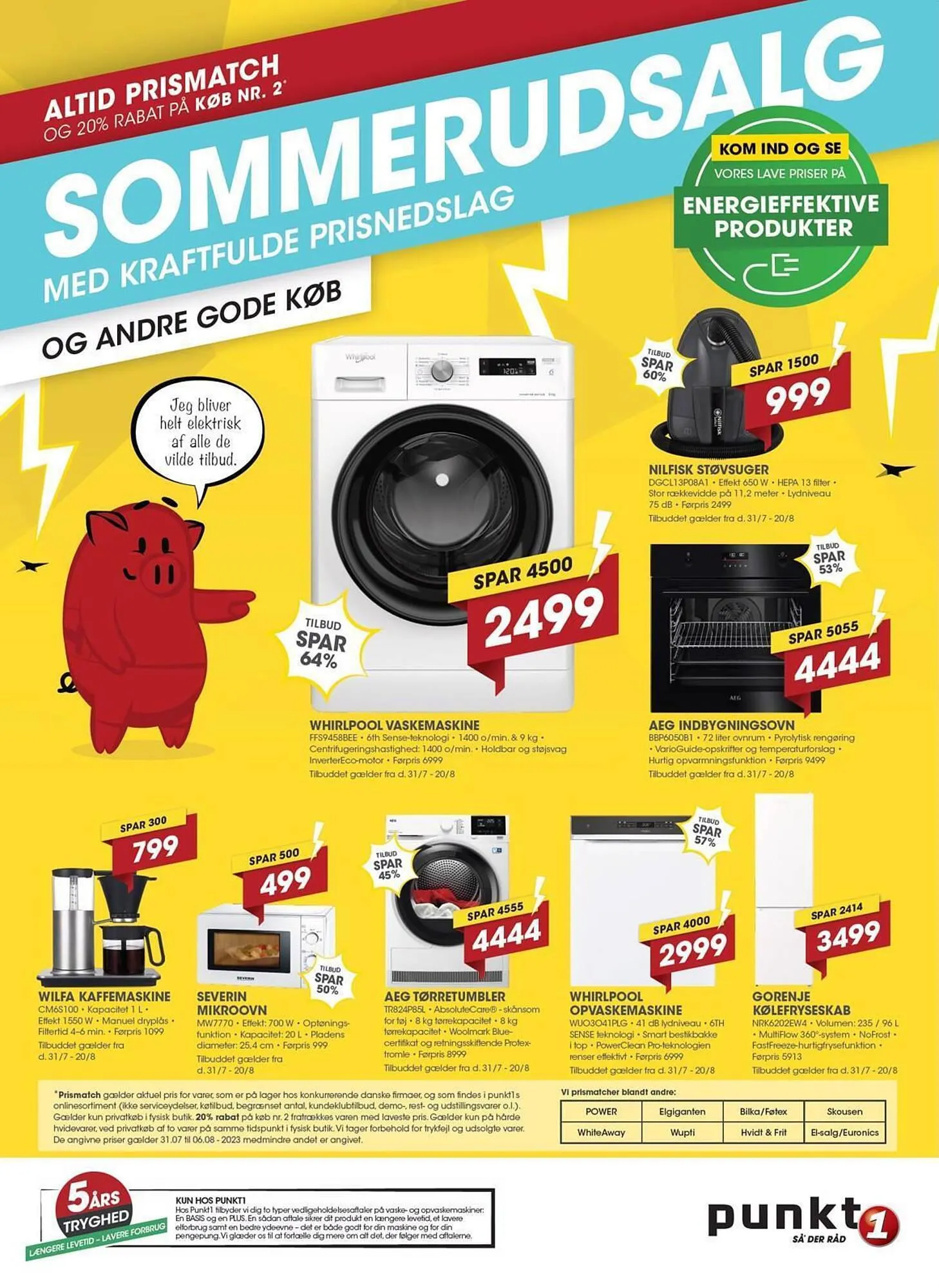 Punkt1 tilbudsavis Gyldig indtil 31. juli - 6. august 2023 - tilbudsavis side 1