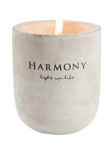 Lys BOSSE Ø8xH9cm lysegrå