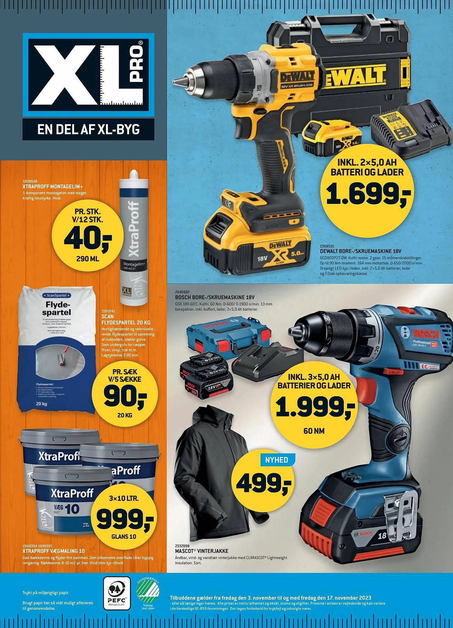 XL-BYG tilbudsavis Gyldig indtil 3. november - 17. november 2023 - tilbudsavis side 1