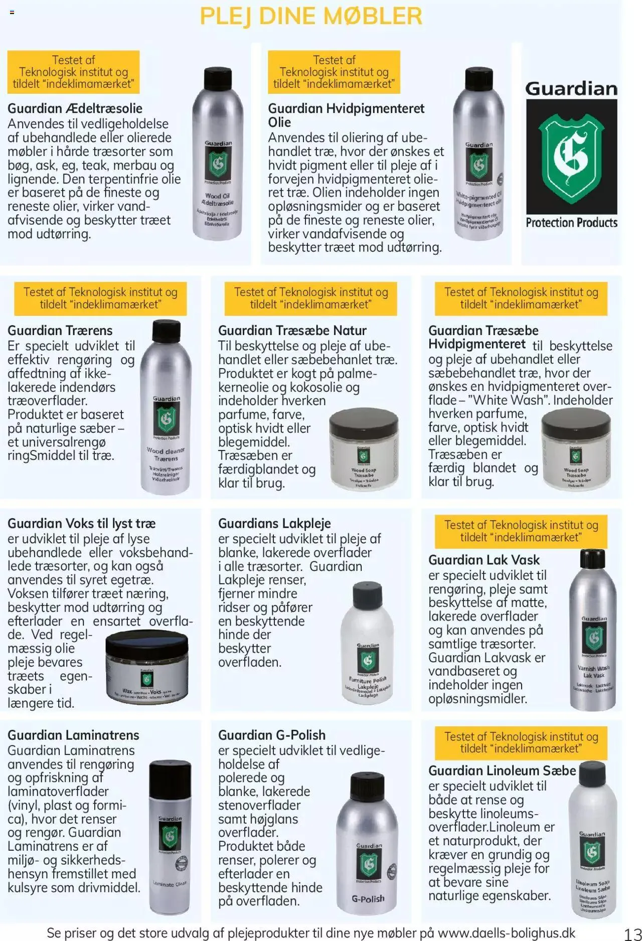 Daells Bolighus - Træmøbler pleje Gyldig indtil 1. januar - 31. december 2023 - tilbudsavis side 13