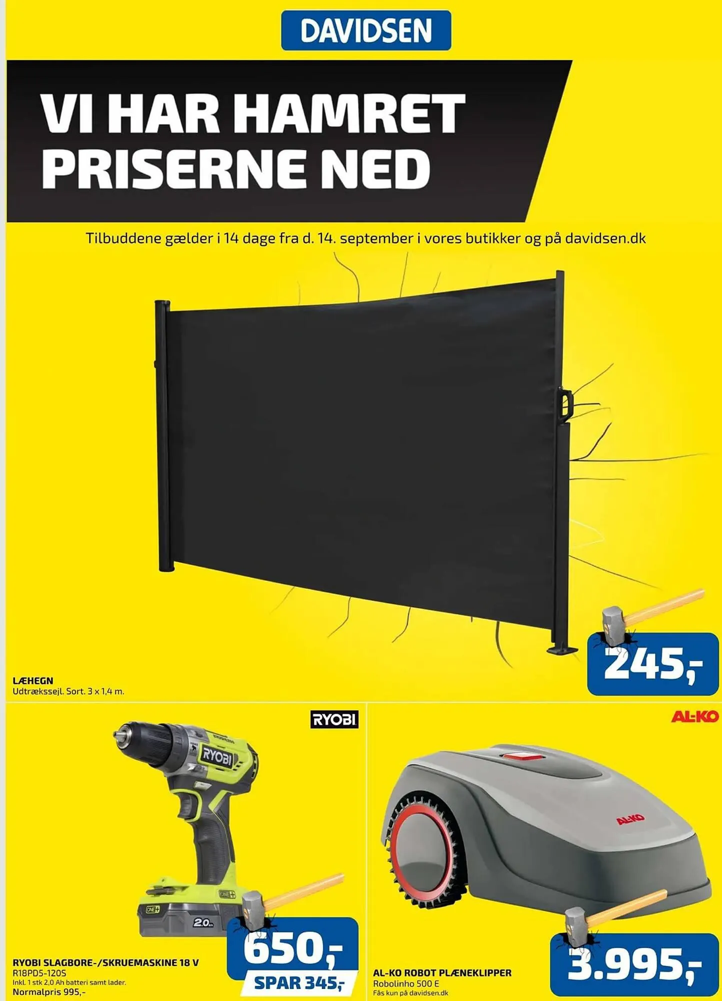 Davidsen tilbudsavis Gyldig indtil 14. september - 27. september 2023 - tilbudsavis side 1