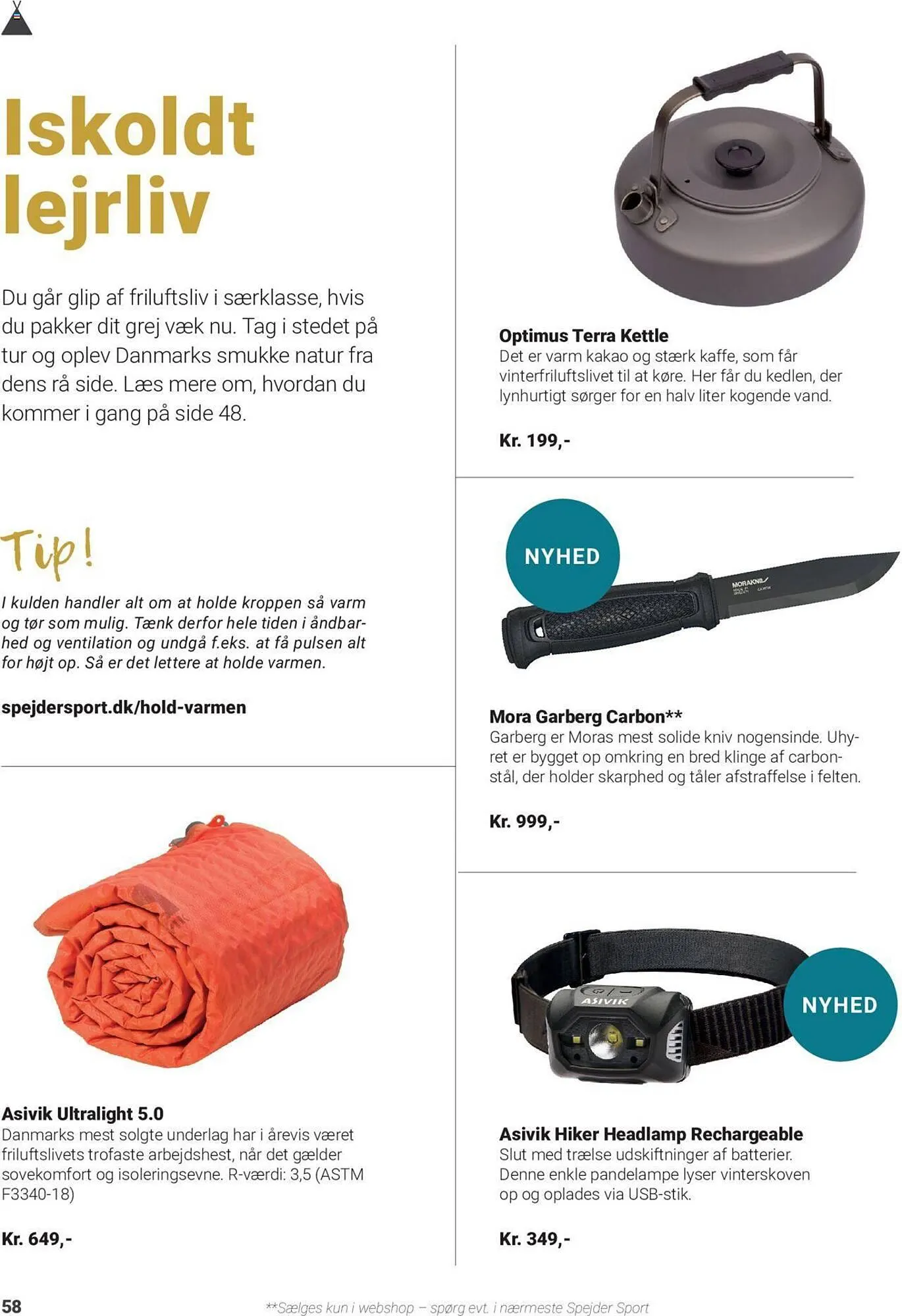 Spejder Sport tilbudsavis Gyldig indtil 28. august - 30. december 2023 - tilbudsavis side 58