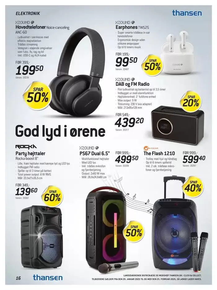 Aktuell kundeavis Thansen Gyldig indtil 29. januar - 25. februar 2025 - tilbudsavis side 16