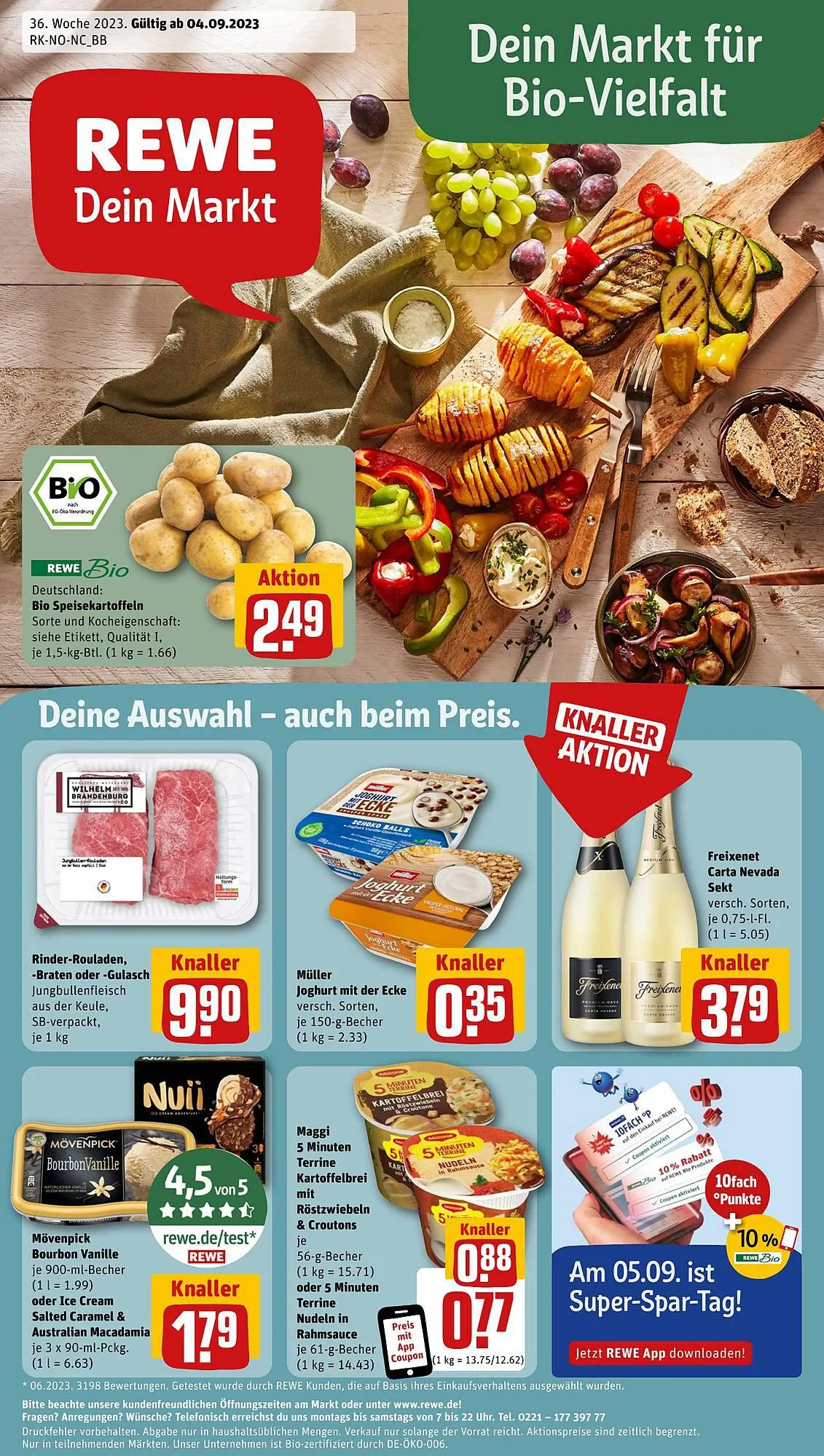 REWE tilbudsavis Gyldig indtil 4. september - 4. september 2023 - tilbudsavis side 1