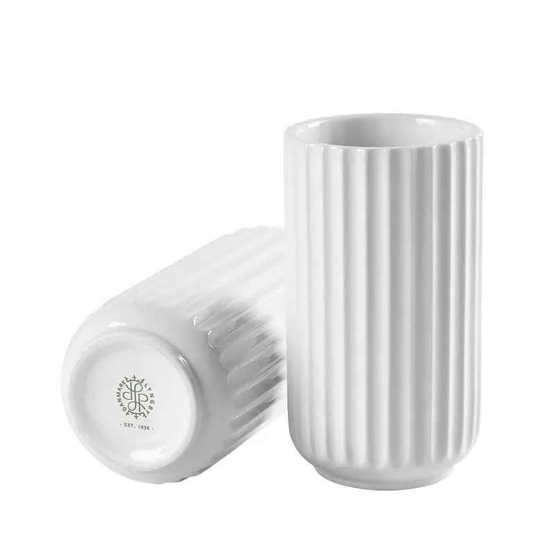 Lyngby Porcelæn Vase 12 cm Hvid