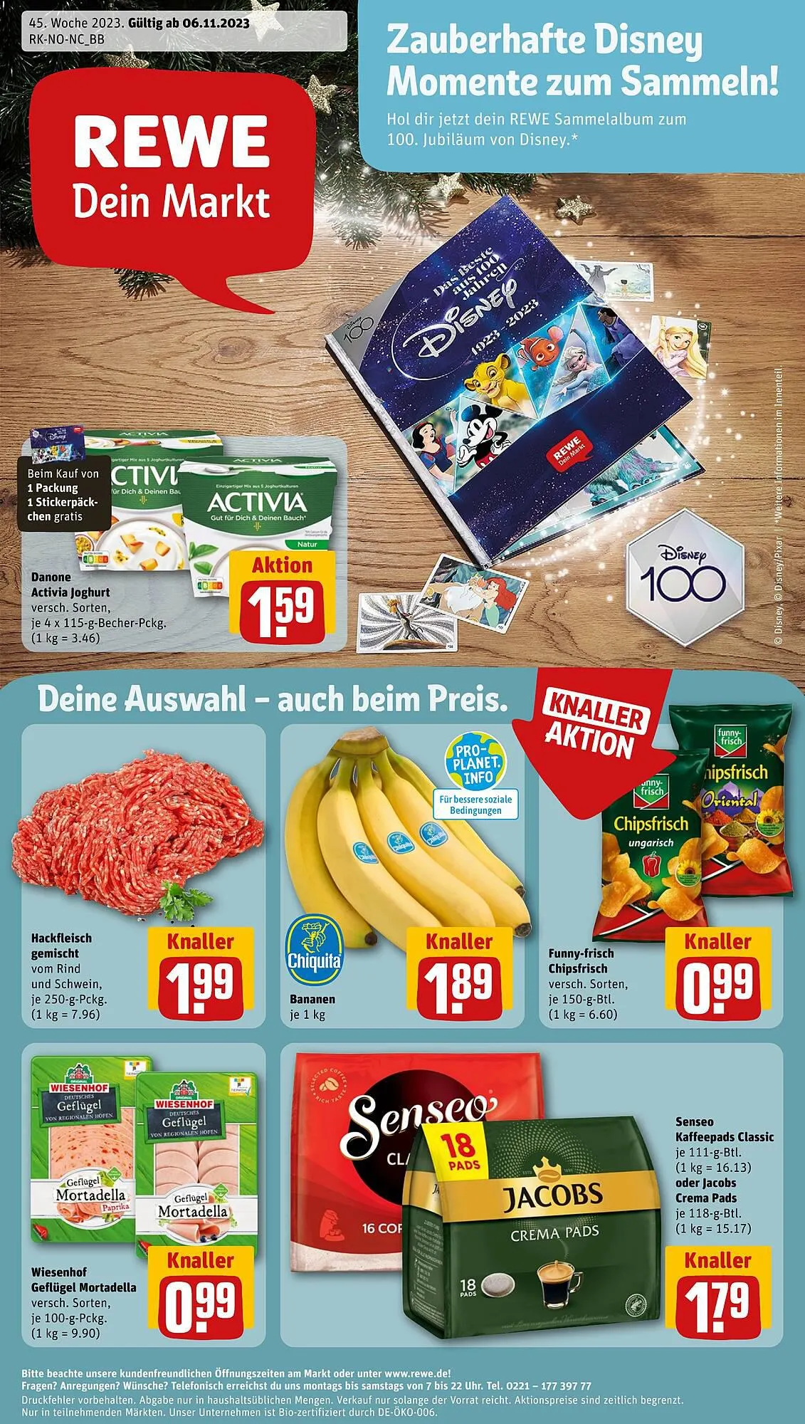 REWE tilbudsavis Gyldig indtil 6. november - 11. november 2023 - tilbudsavis side 1