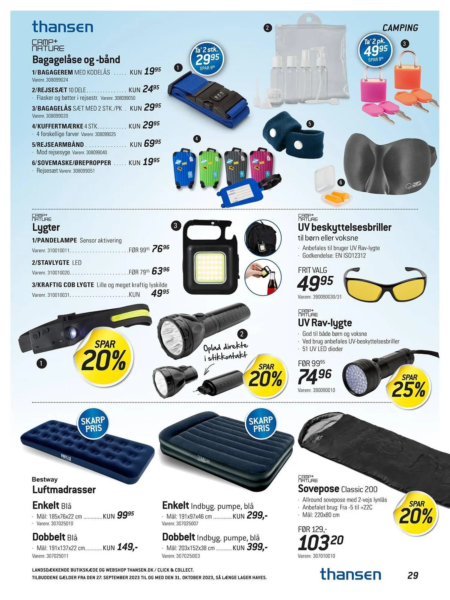 Thansen tilbudsavis Gyldig indtil 26. september - 31. oktober 2023 - tilbudsavis side 29