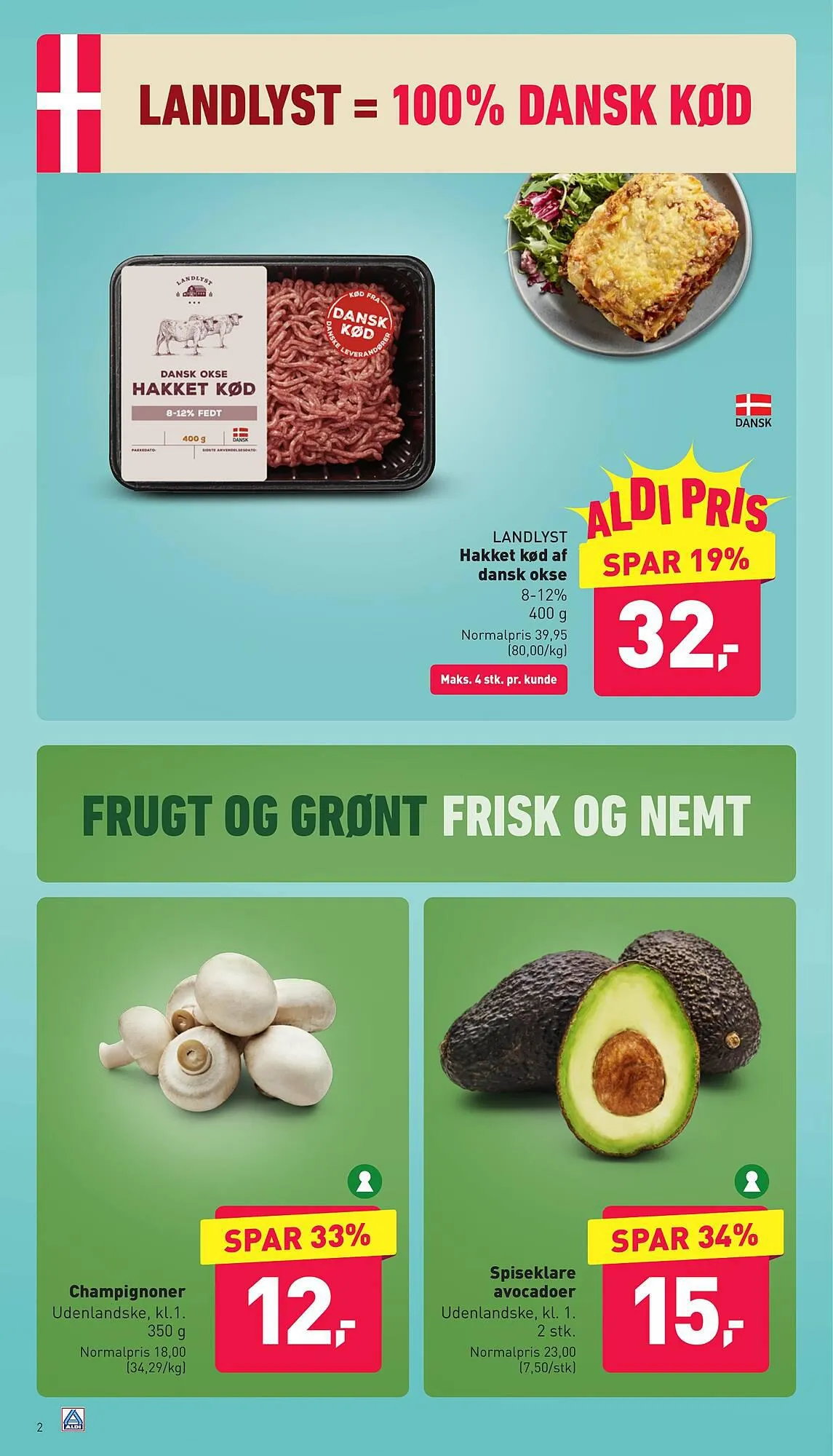 ALDI tilbudsavis Gyldig indtil 22. september - 28. september 2023 - tilbudsavis side 2