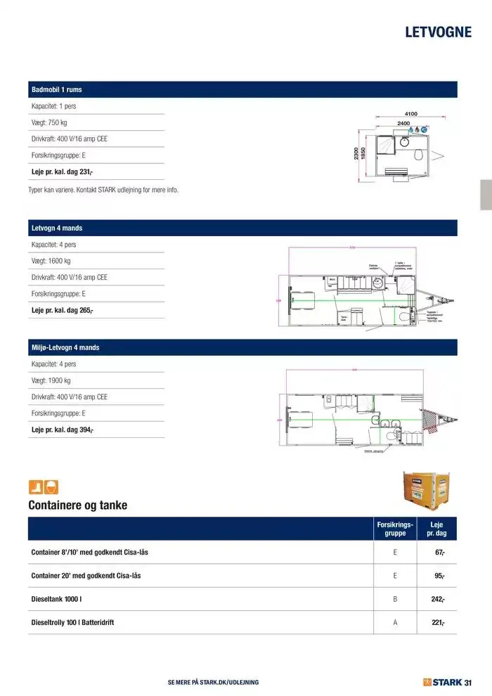 Udlejning - Kom og lej med os Gyldig indtil 27. november - 11. december 2024 - tilbudsavis side 31