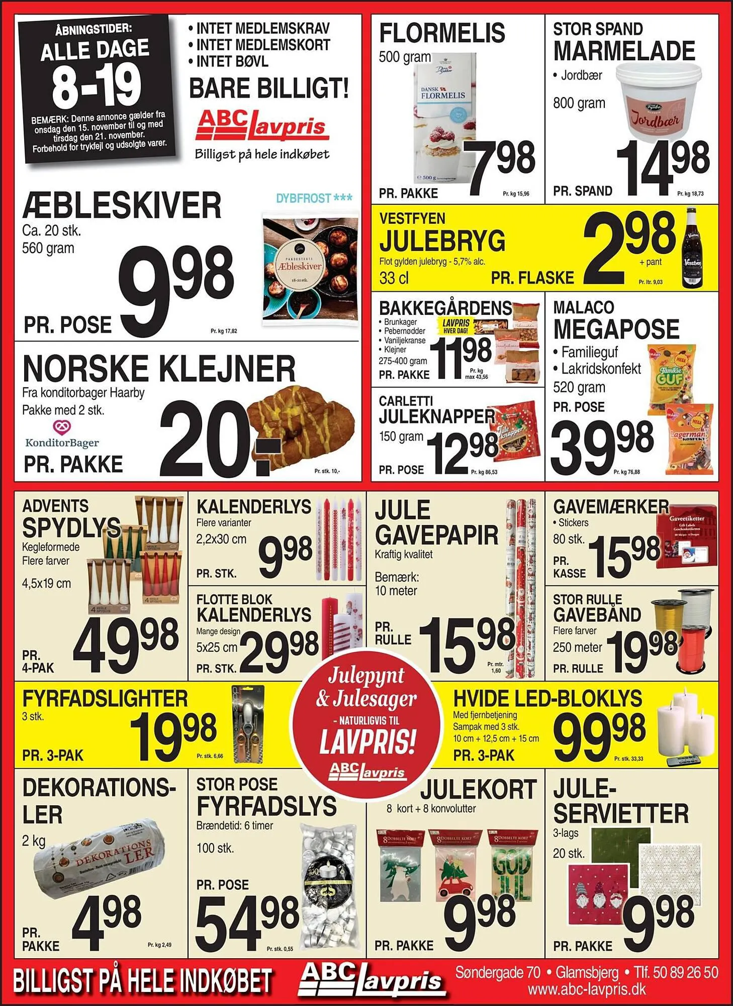 ABC Lavpris tilbudsavis Gyldig indtil 14. november - 21. november 2023 - tilbudsavis side 1
